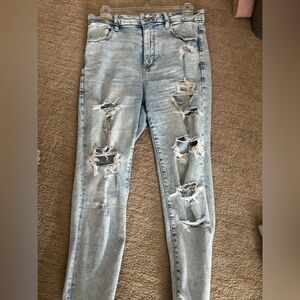 Distressed Light Blue Women's Jeans